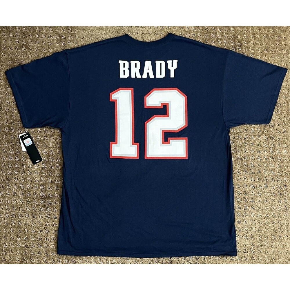 Majestic New England Patriots Tom Brady Jersey T Shirt Size 2XL NWT
